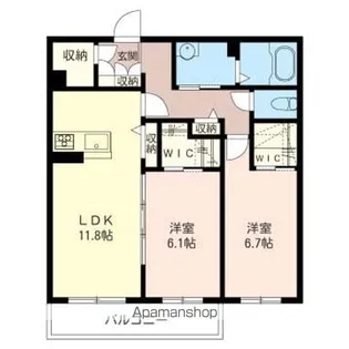 ヴィアーレⅠ【103号室】の間取り