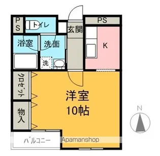 SARMS KOMATSU【505号室】の間取り