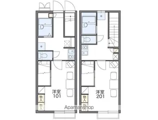 1Kの間取り画像