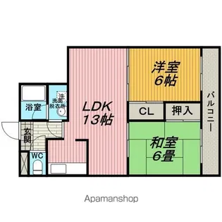 メゾン稲津【4階】の間取り