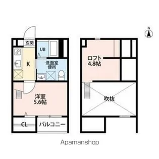レインボーティアラ【1階】の間取り