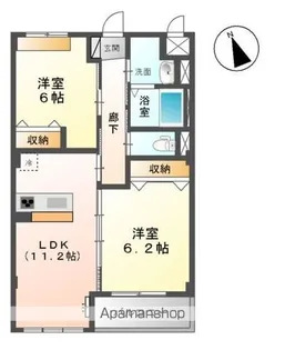 JUHAMOA【2階】の間取り