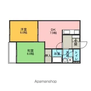 KUハイツ【2階】の間取り