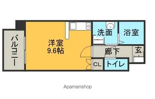 ウエストサイド箱崎【201号室】の間取り