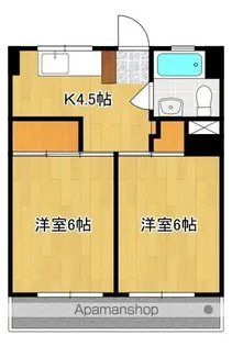 フェリオ甲府北口【604号号室】の間取り