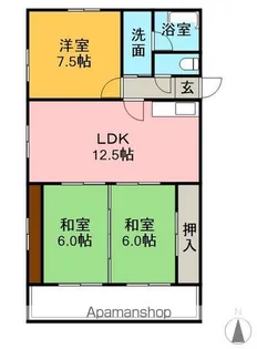 辻ハイム【2階】の間取り