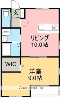 あざみのハイム【202号室】の間取り