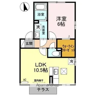 グランシャリオ I【1階】の間取り
