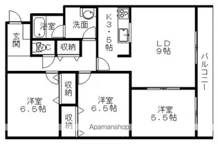 ドルシスⅡ【1階】の間取り