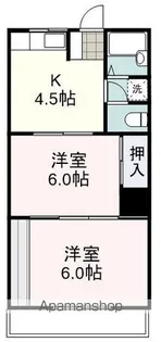 れいろうハイツⅡ【202号室】の間取り