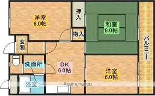 コーポフロンティア21【104号室】の間取り