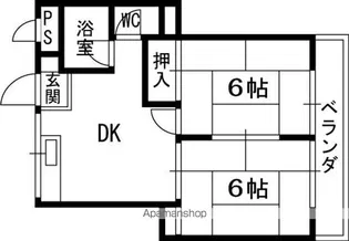第2モリタマンション【206号室】の間取り
