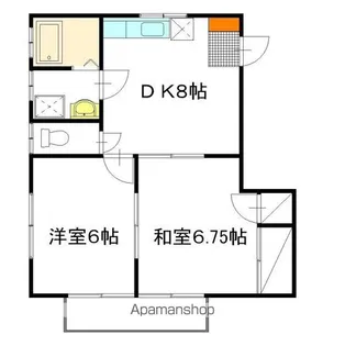 コンフォート【202号室】の間取り
