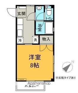 APARTMENT HOUSE Y【201号室】の間取り