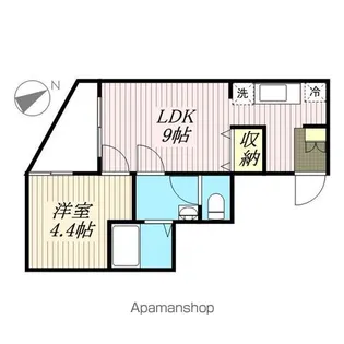 M’S HOUSE【201号室】の間取り