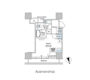 ベルファース芝浦タワー【12階】の間取り