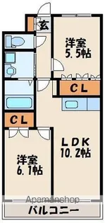 サニーコートYS【1階】の間取り