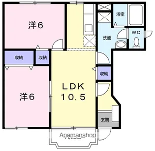 コンフォルM・S【1階】の間取り