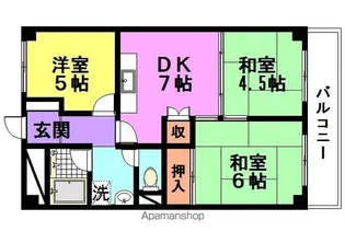 第2武庫之荘ハイム【506号室】の間取り