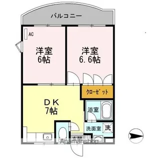 グランディール小泉【2階】の間取り