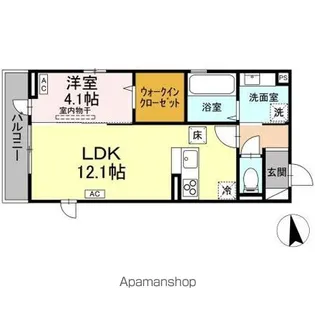 グランクードIII【1階】の間取り