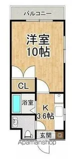 ハーバルフラット【1階】の間取り