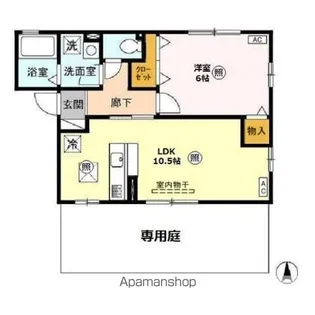 リヴィエール【1階】の間取り