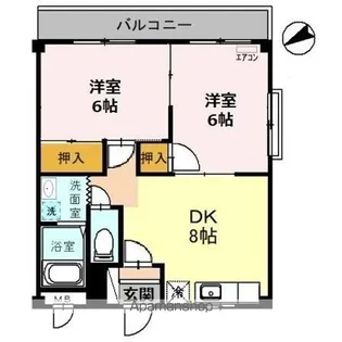 コーポKー1【3階】の間取り