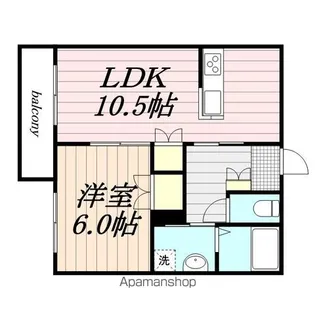 ココハイム松波2号館【1階】の間取り