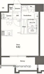 エンクレスト博多 THE TIME【3階】の間取り