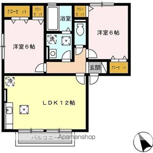 パピヨンⅢ【2階】の間取り