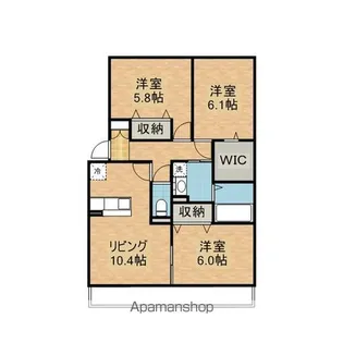 グランドール ソシア【3階】の間取り