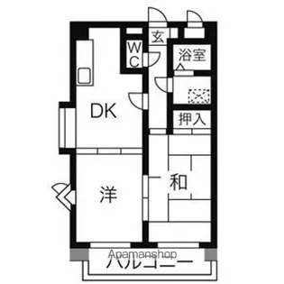 シャトー若葉【3階】の間取り