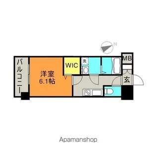 エンクレスト天神FOCUS【7階】の間取り