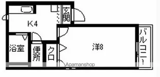 ディアス香椎B棟【101号室】の間取り