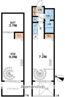 CASSIA目黒【108号室】の間取り
