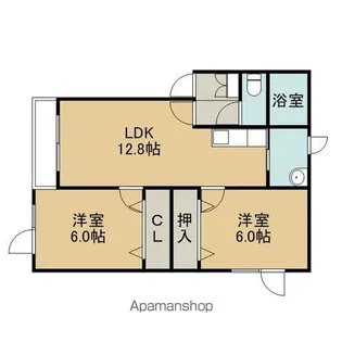 ビオラKS【102号室】の間取り