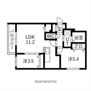 AND-hondori【2階】の間取り