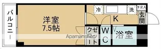 アタゴドミトリーみずほ台【405号室】の間取り