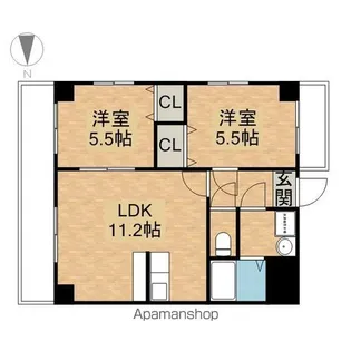 アンシャンテ車道【8階】の間取り