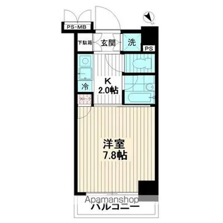 ヴェルステージ関内【9階】の間取り