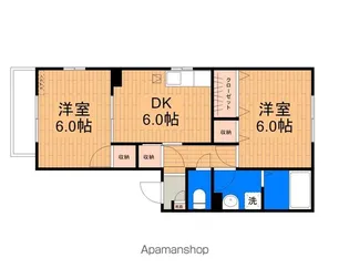 コンフォート小原【1階】の間取り