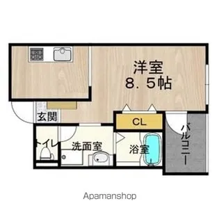 CITY SPIRE難波サウスタワー【4階】の間取り