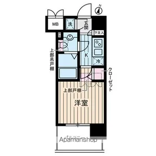 ヴェルステージ川崎【7階】の間取り