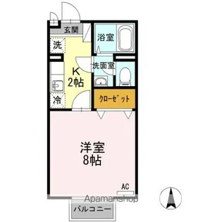 セジュール伊吹【2階】の間取り