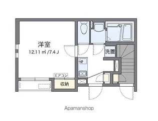 クレイノエテルナ【104号室】の間取り