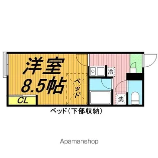 レオパレス桜【2階】の間取り