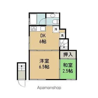 東京都中野区南台5丁目【アパート】の間取り