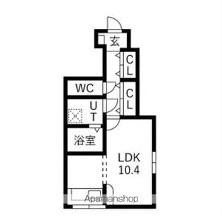 KD小白川【1階】の間取り