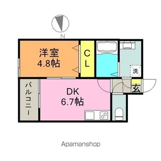福岡県久留米市南薫西町【マンション】の間取り